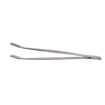 5 Tweezers, flat head, stainless steel
