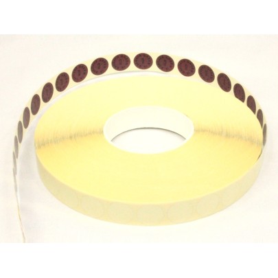 Self-adhesive EtO dots with text