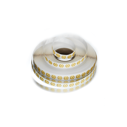 Bollino adesivo vH2O2 con scritta
