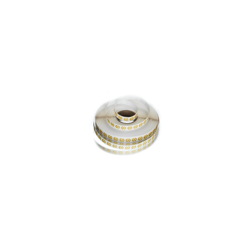 Bollino adesivo vH2O2 con scritta