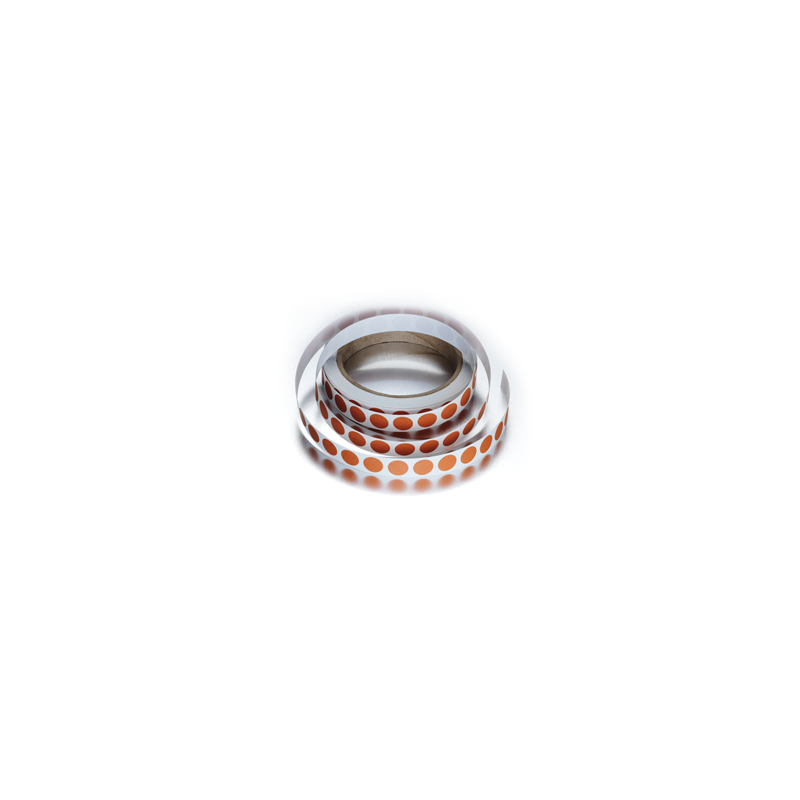 Self-adhesive dots Dry heat plain
