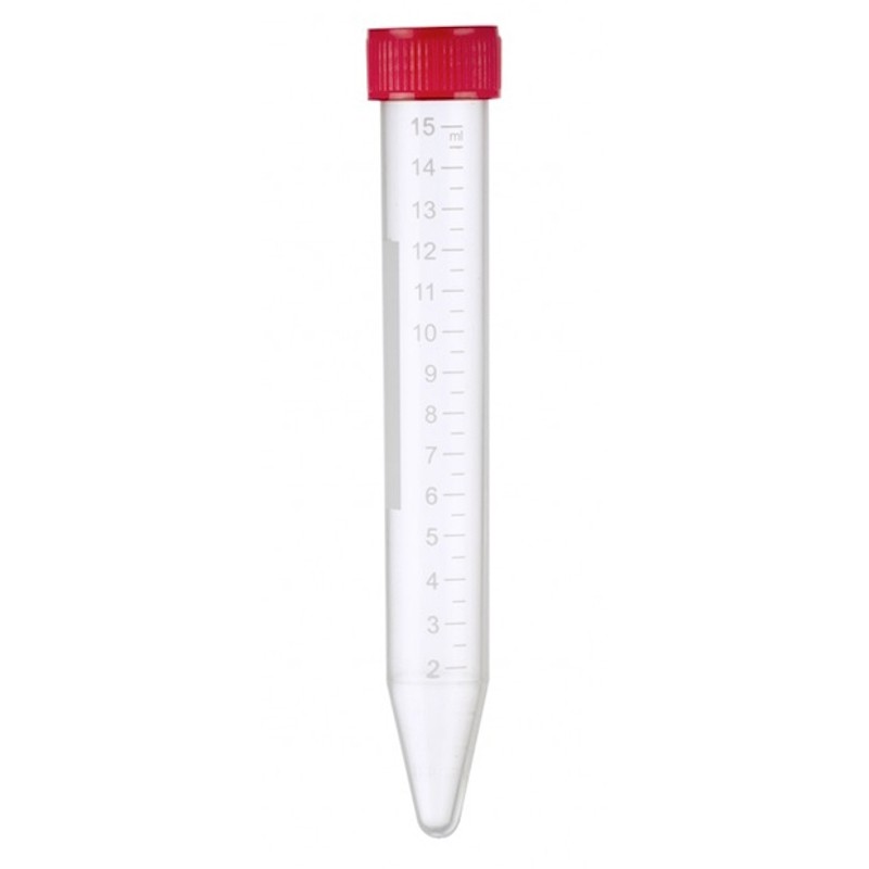 Sterile 15 ml PP tube with cap