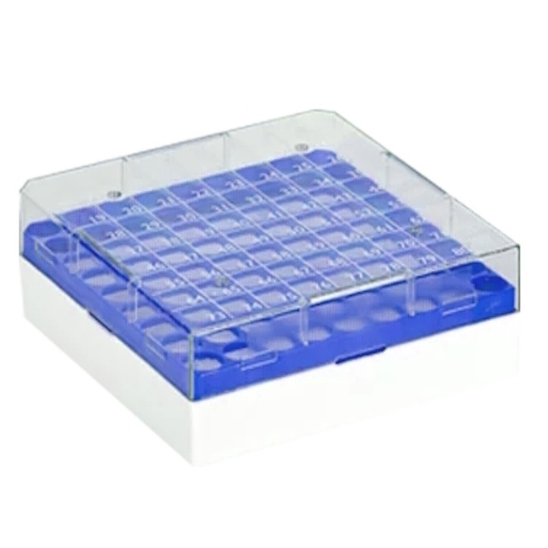 Cryobox for use with liquid nitrogen 1,2-2 ml 100 holes