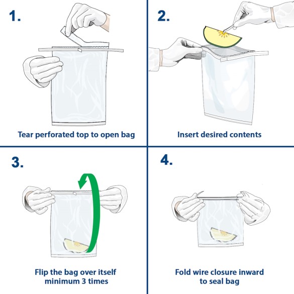 Flip 'n Fold™ Bags " Flip ‘n Fold " bags 530 ml