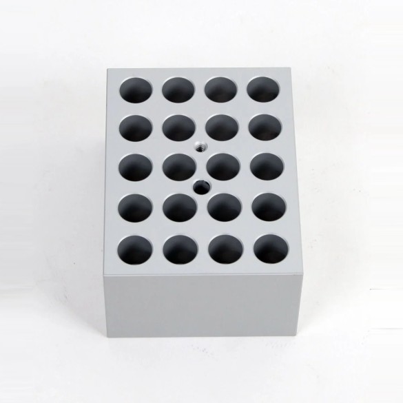 Heating block for 12 x 12 or 13 mm tubes