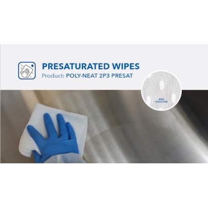 Polysorb 2P3G. Salviette presaturate 70% IPA 28x28 cm 2