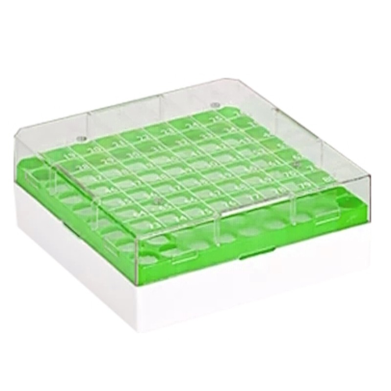 Cryobox for use with liquid nitrogen 1,2-2 ml 81 holes