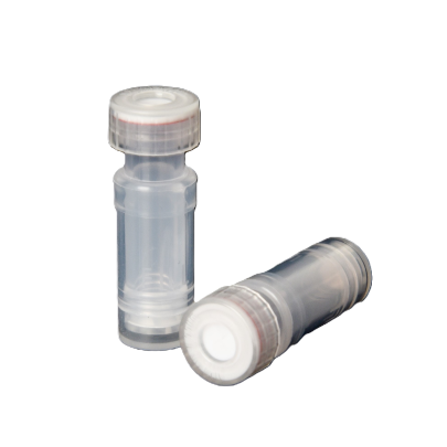 Filter Vial trasparente PVDF idrofobo 0,22 μm setto intero