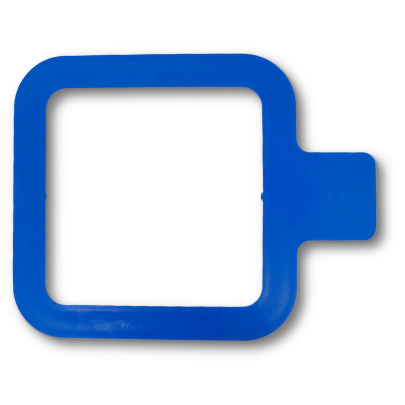 Quadrato 10x10 cm di plastica per campionamento superfici