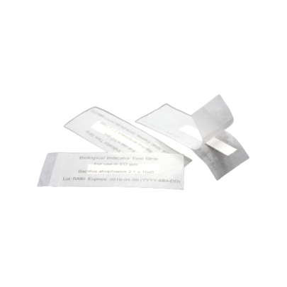 Strip with Bacillus atrophaeus NRRL B-4418 10^6