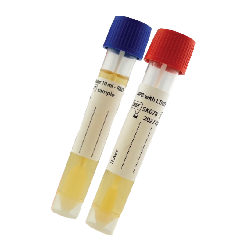 Sterile flocked swab in 1 ml Letheen Broth