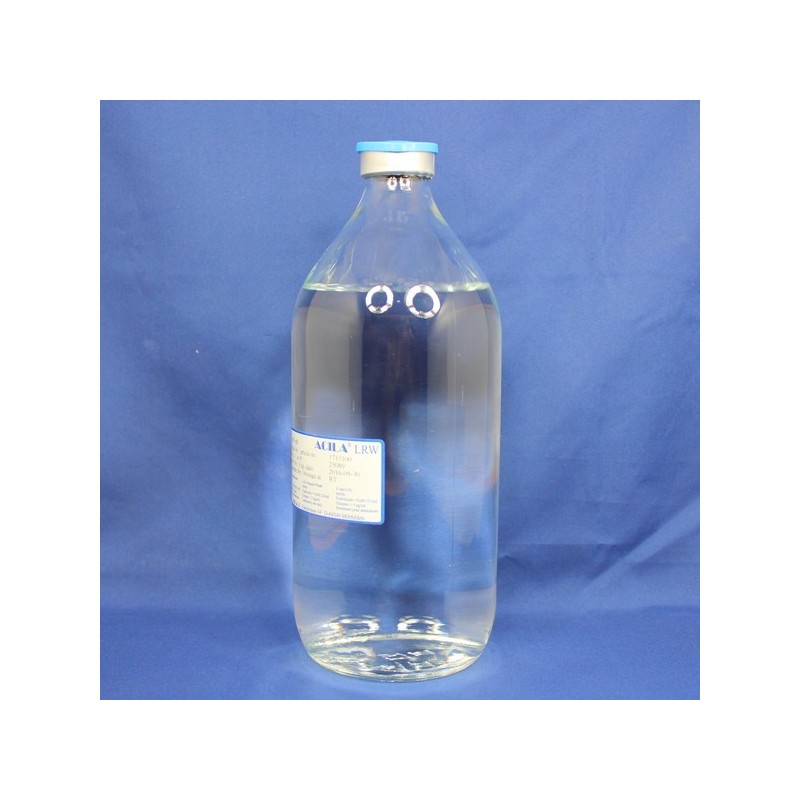 Sterile pyrogen-free LAL water in glass bottle 1000 ml