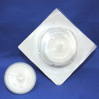 Filtro per siringa PTFE idrofobico, sterile, pori 0,22 µm, diametro 25 mm