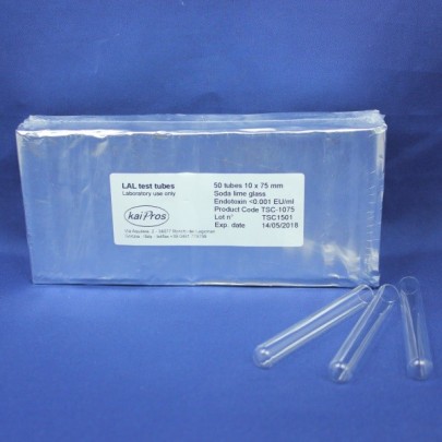 Soda glass tubes 10 x 75 mm for Gel-clot, sterile