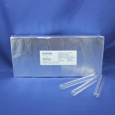 Borosilicate glass tubes 13 x 100 mm, sterile