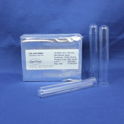 Borosilicate glass tubes 16 x 100 mm, sterile