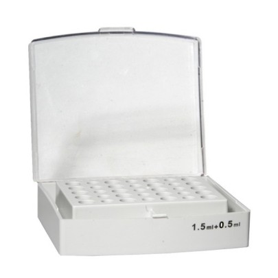 Block for 15 x 0.5 ml tubes or 20 x 1.5 ml tubes