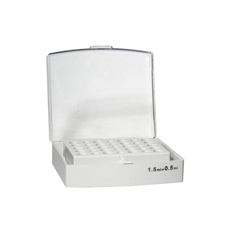 Block for 15 x 0.5 ml tubes or 20 x 1.5 ml tubes