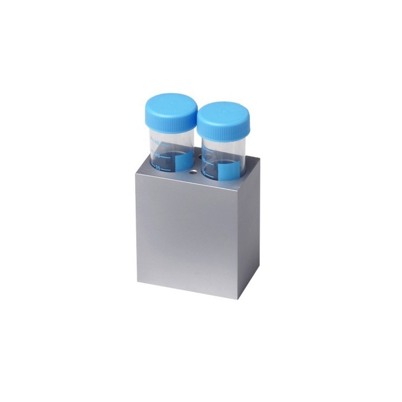 Blocco per 2 provette da centrifuga da 50 ml (no coperchio)