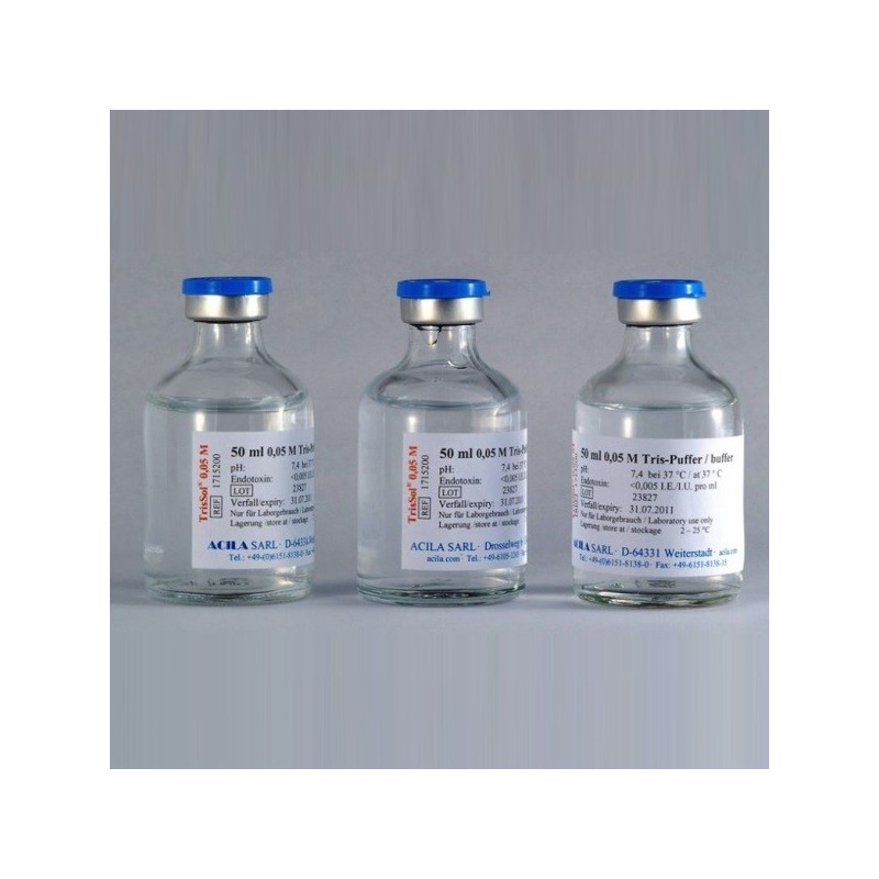 Tris Buffer 0.05 M sterile solution. Pyrogen-free certified 