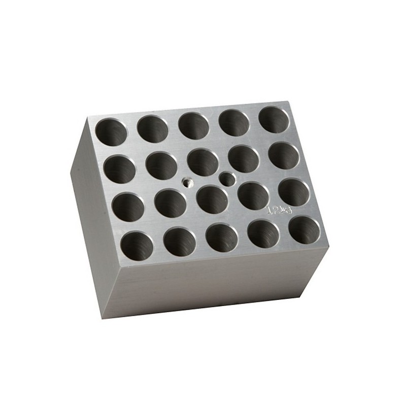 Blocco per 20 provette da 12 o 13 mm