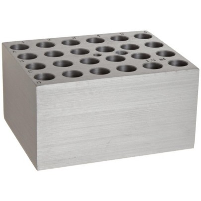 Block for 24 x 1.5 ml centrifuge tubes