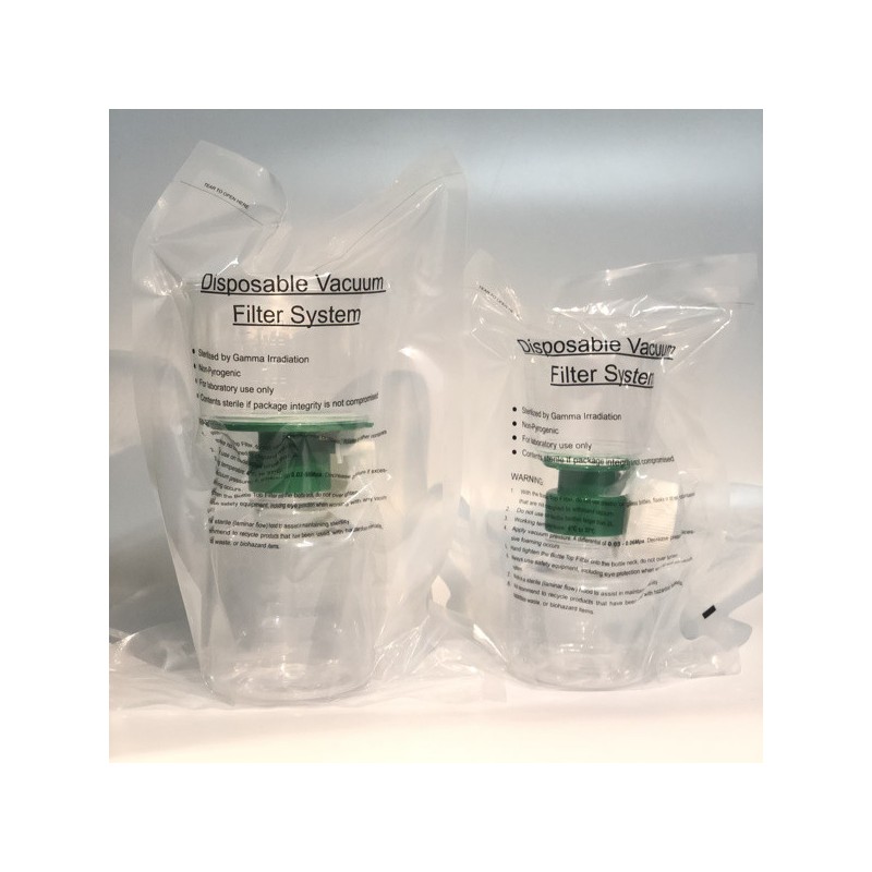 Vacufil. Unità filtrante di plastica 500 ml CA 0,22 µm