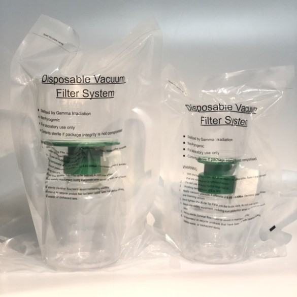 Vacufil. Unità filtrante di plastica 500+1000 ml PES 0,45 µm
