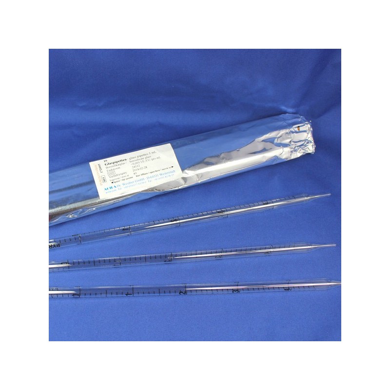 Borosilicate glass 5 ml pipettes