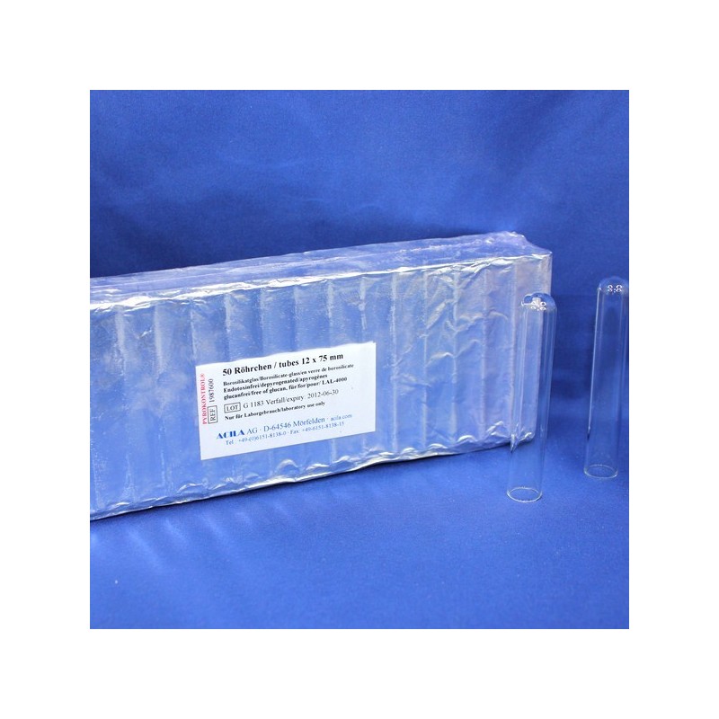Borosilicate glass tubes 12x75 mm pyrogen free