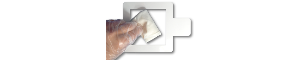 Wipes for sampling disinfected surfaces