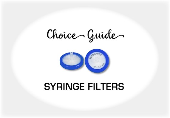 Choosing guide for syringe filters
