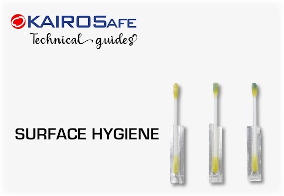 Kit for monitoring hygiene on surfaces
